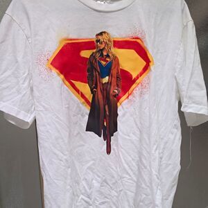 DC Studios Super Girl Promotional Movie T-Shirt White Size L